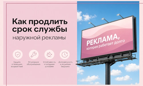 Как продлить срок службы наружной рекламы в  Дзержинском