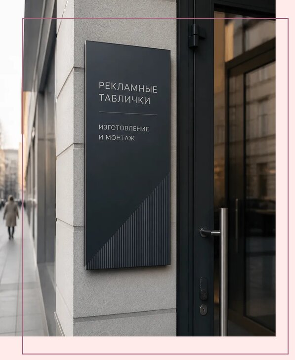 Рекламные таблички в Дзержинском по цене от 4605 р. | Аванза-Дзж